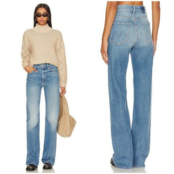 💕MOTHER SUPERIOR💕 Lasso Heel Jeans ~ How To Talk To A Tiger 24 NWT - Picture 5 of 16